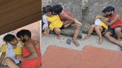 Ghar ki chhat par pati-patni ki chudai wali Village Sex Video