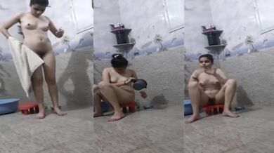 Nahate hue sexy laundiya ne banayi apni Nude MMS Video
