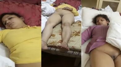 Bhai ne mobile camera se li soyi hui behno ki Chut ki Video