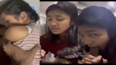 College girl ko lund chuswaya aur doggy position mein choda