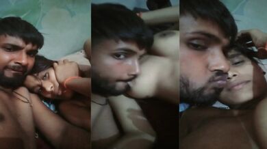 Nanga hoke behan ke boobs chooste bhai ne banaya Sex MMS