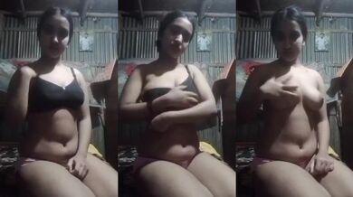 Black bra pehan kar Bangladeshi girl ne banaya Nude MMS